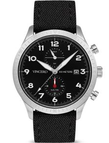Vincero The Altitude Silver/Black Bla-Sil-A07
