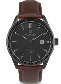 Vincero Kairos Gunmetal/Walnut Gra-Bro-K23