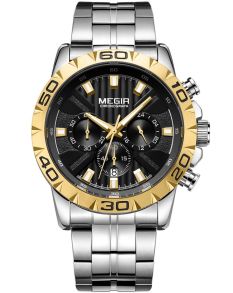 Megir Chronograph Steel/Gold MS2087GS-GD-1N3